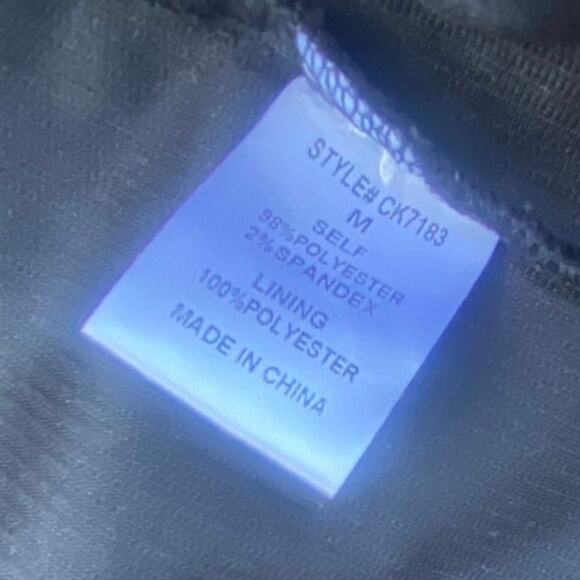 Ceelo Creation Women’s M Black Corduroy Button Up Jacket Aztec Print Sleeves - Picture 8 of 8